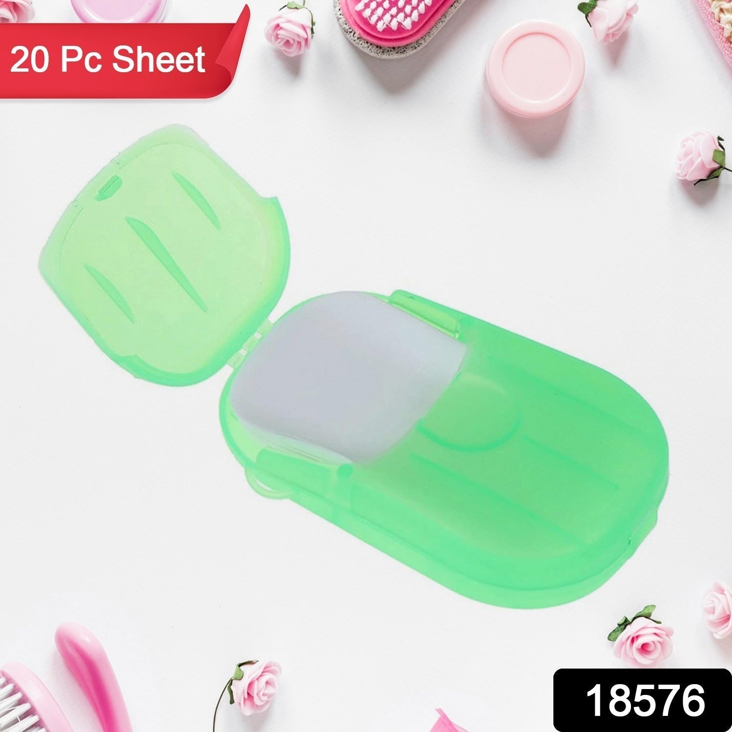 Travel-Friendly Soap Sheets - 20 Packs
