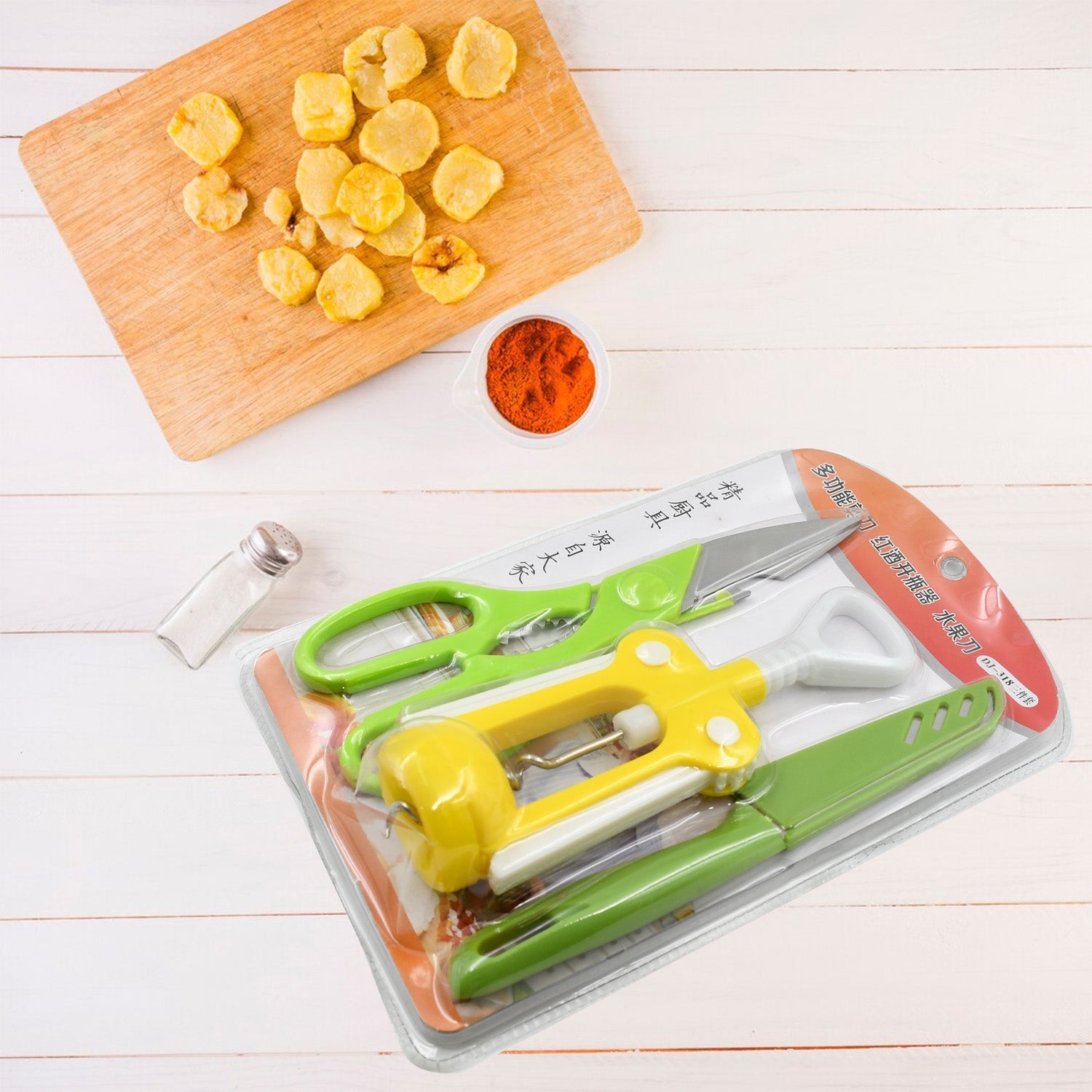 Stainless Steel Knife & Scissors Set