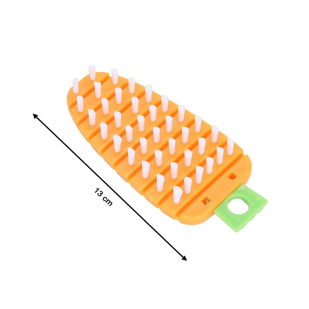 Carrot-Shaped Vegetable Scrub Brush