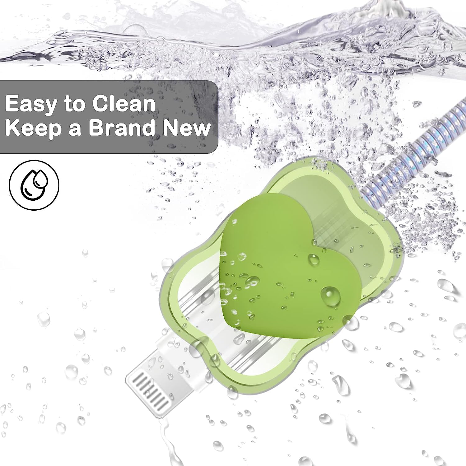 iPhone Charger Protector – Sweetheart Spark 'Green'