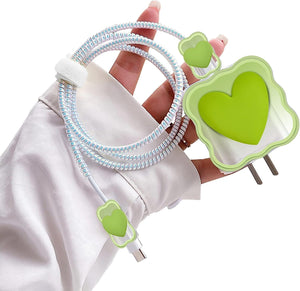 iPhone Charger Protector – Sweetheart Spark 'Green'