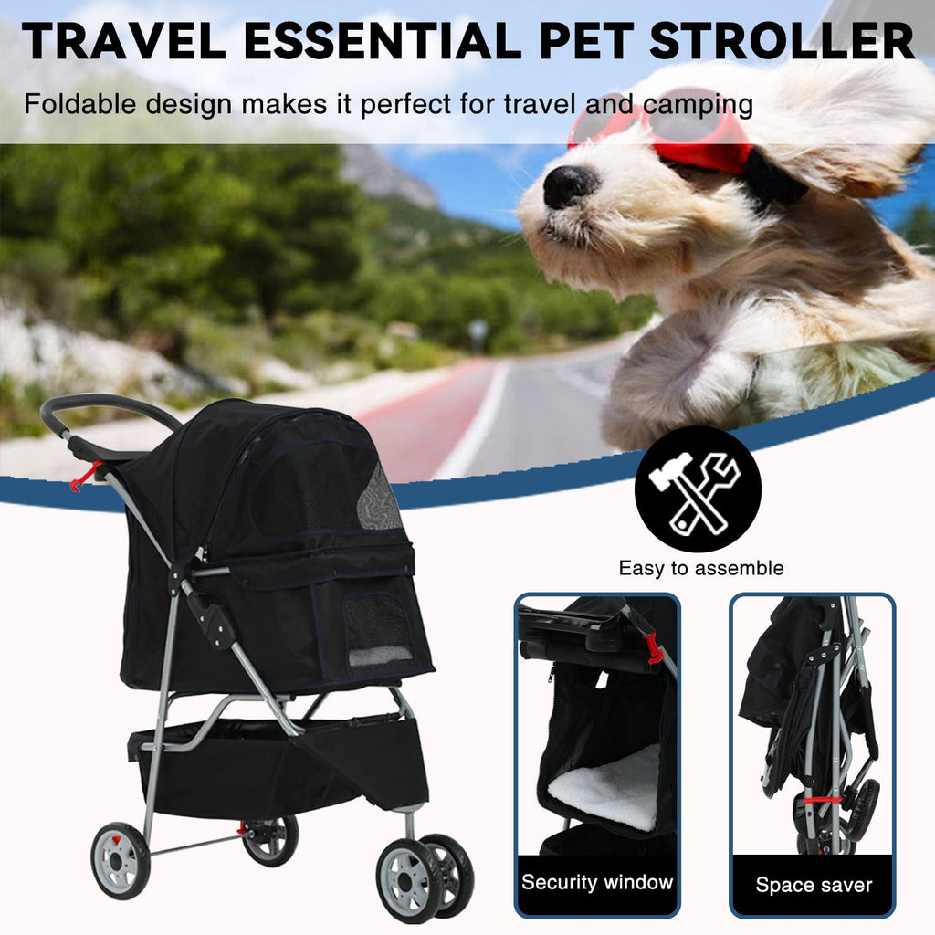 Paw Voyager Foldable Pet Stroller