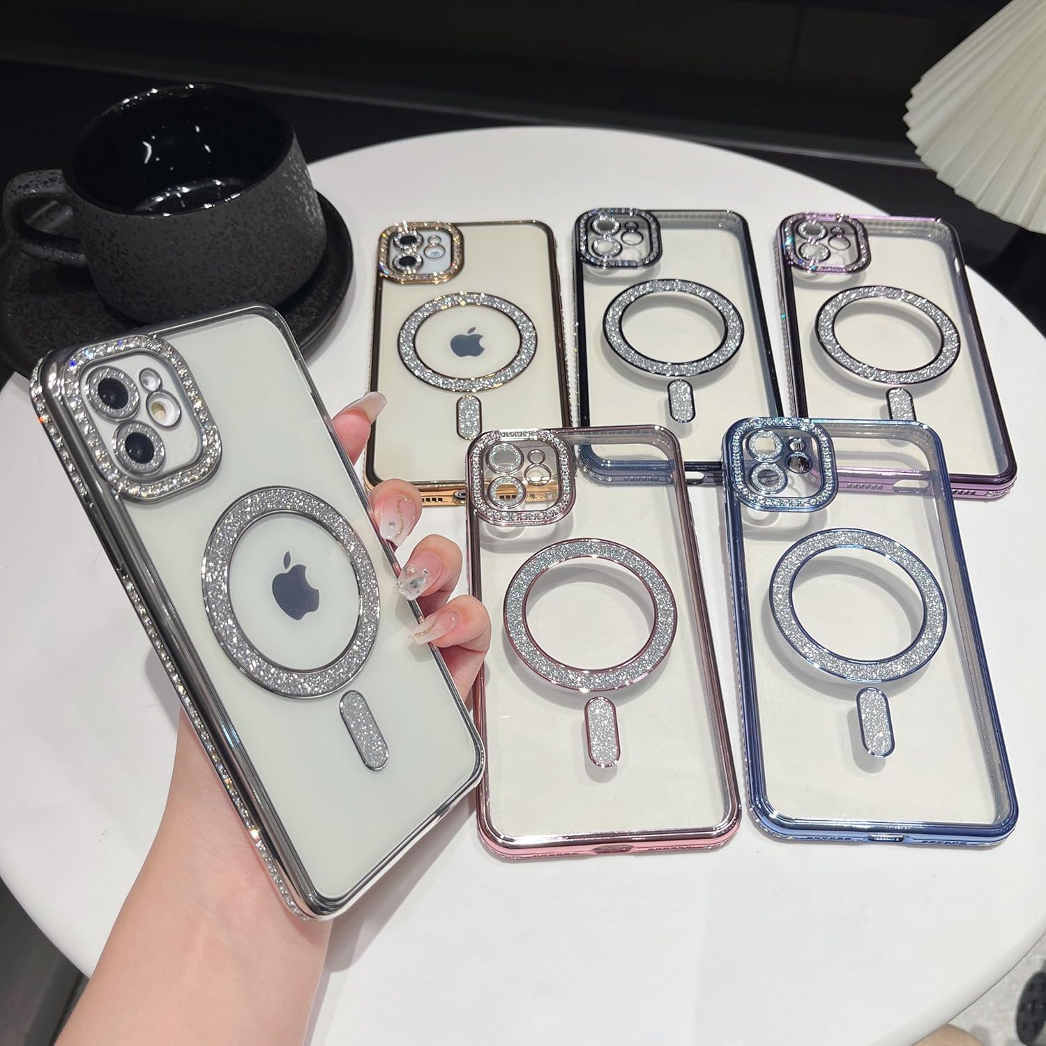 Glitter Diamond Series - iPhone Mobile Case 'Purple/Rose/Gol