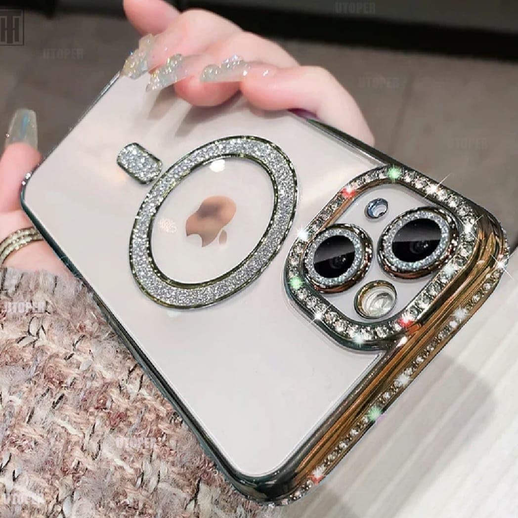 Glitter Diamond Series - iPhone Mobile Case 'Purple/Rose/Gol