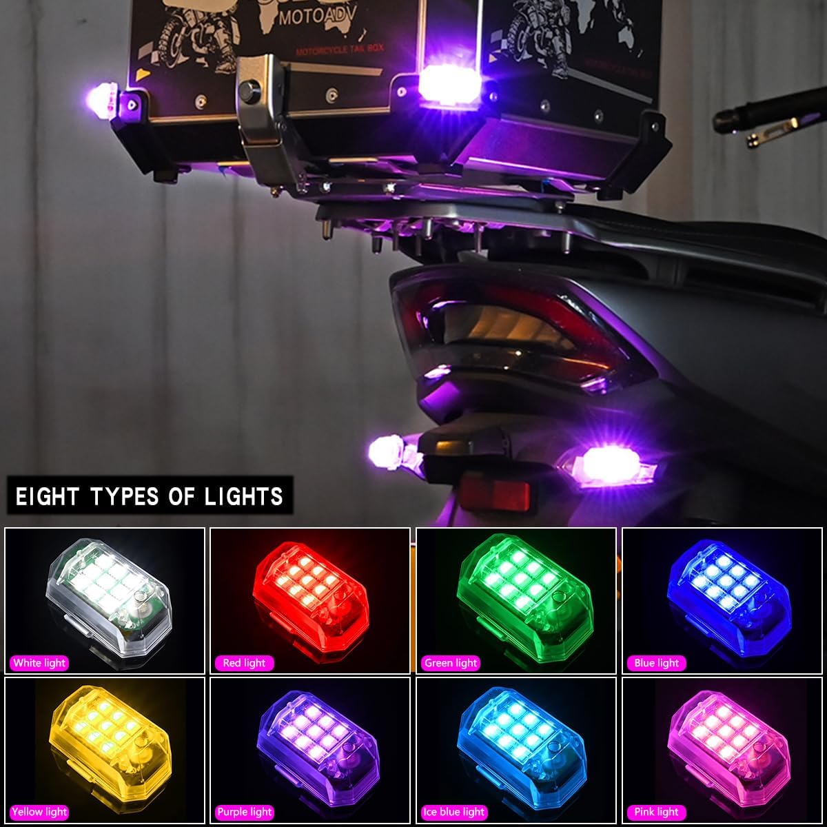 Mini Waterproof LED Rechargeable Lights - Mix Color