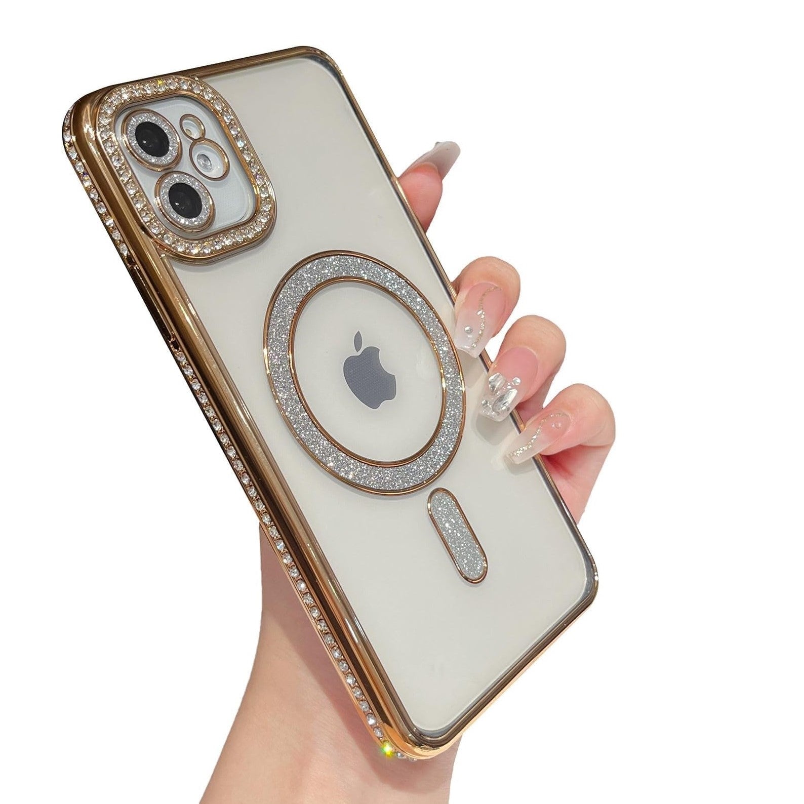 Glitter Diamond Series - iPhone Mobile Case 'Purple/Rose/Gol
