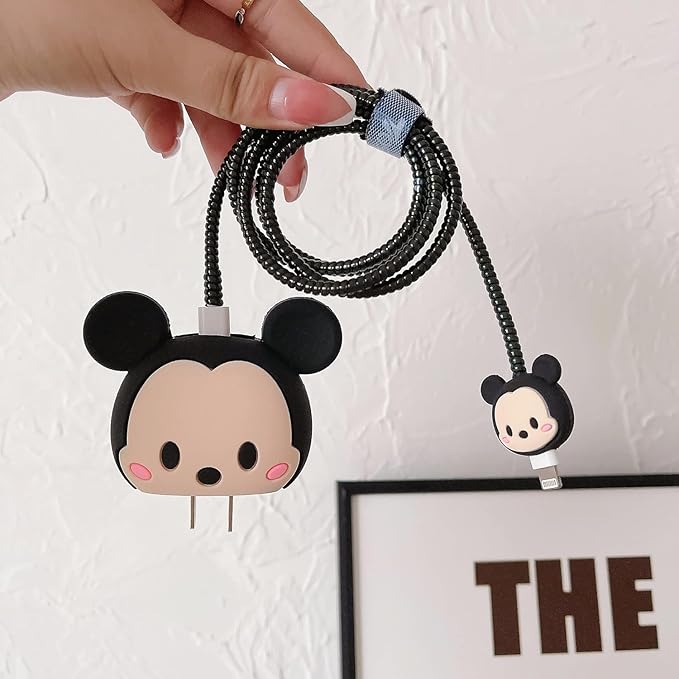 iPhone Charger Protector – Vintage Mouse