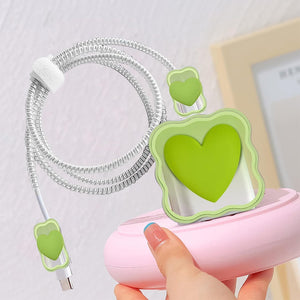 iPhone Charger Protector – Sweetheart Spark 'Green'