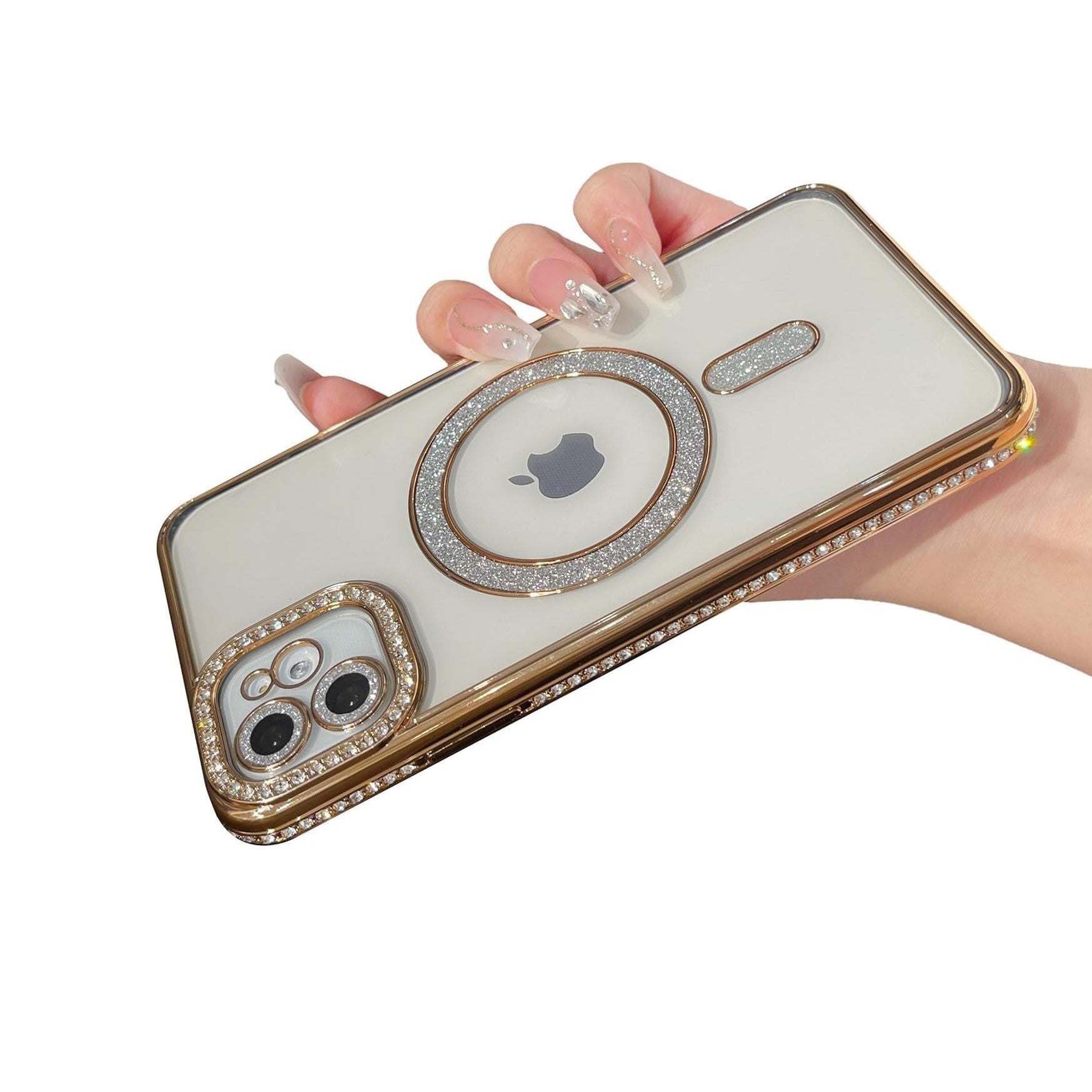 Glitter Diamond Series - iPhone Mobile Case 'Purple/Rose/Gol
