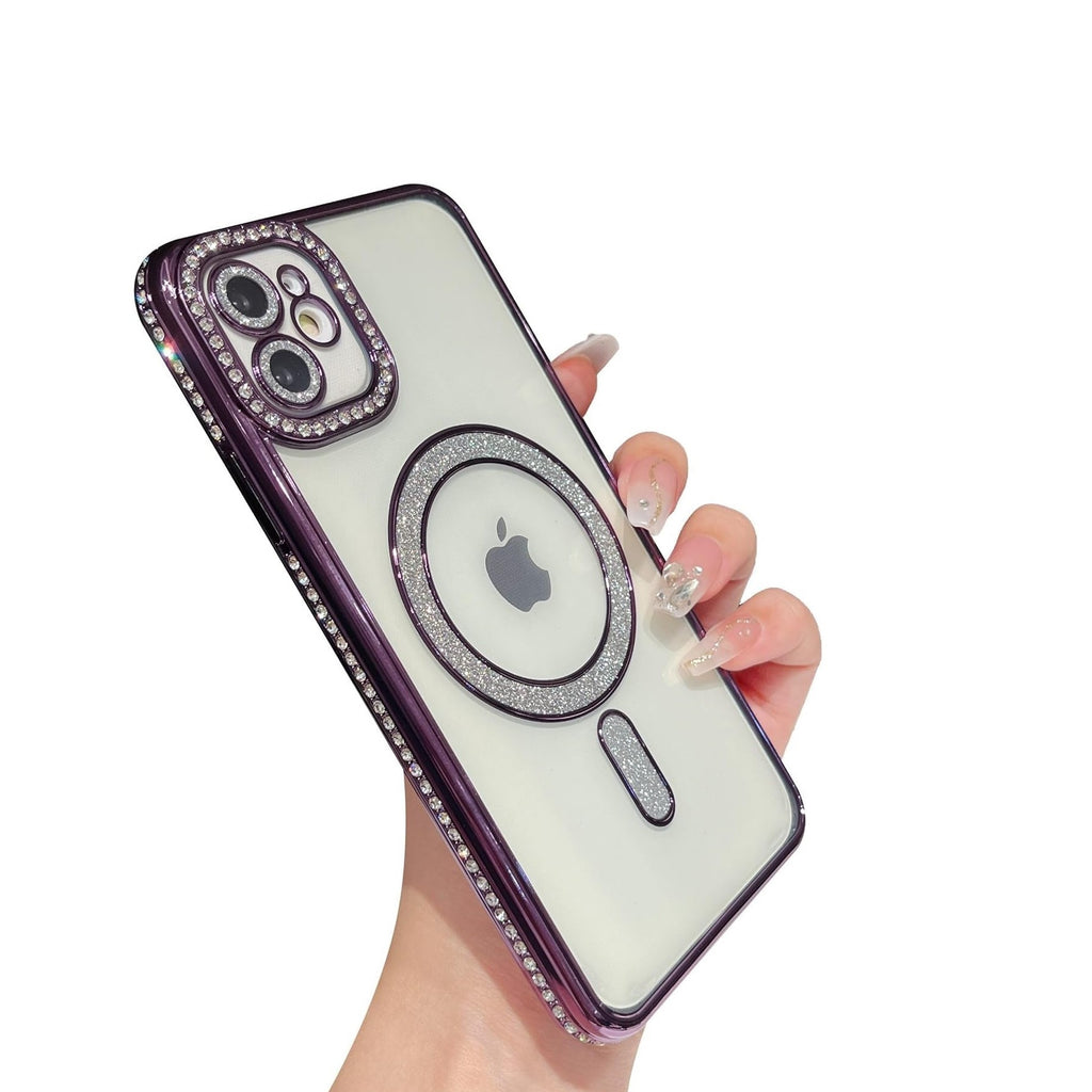 Glitter Diamond Series - iPhone Mobile Case 'Purple/Rose/Gol
