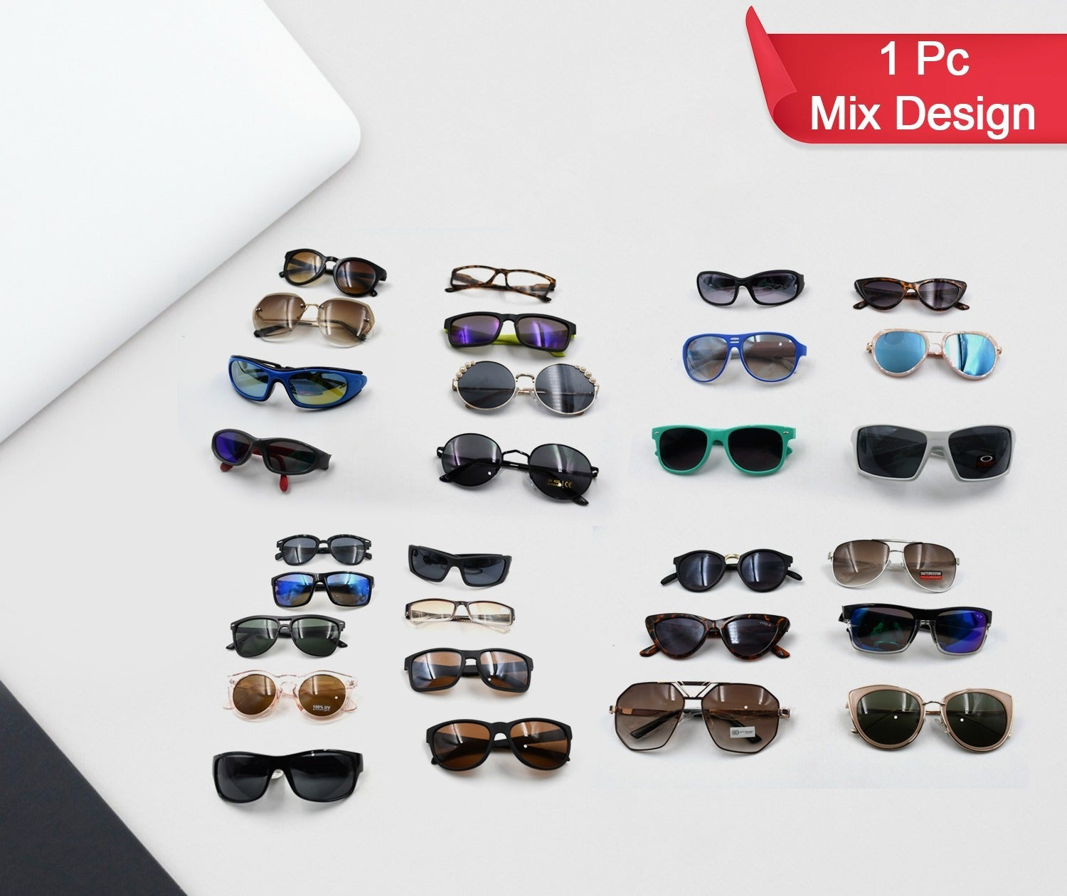 Colorful sunglasses for men and women.
