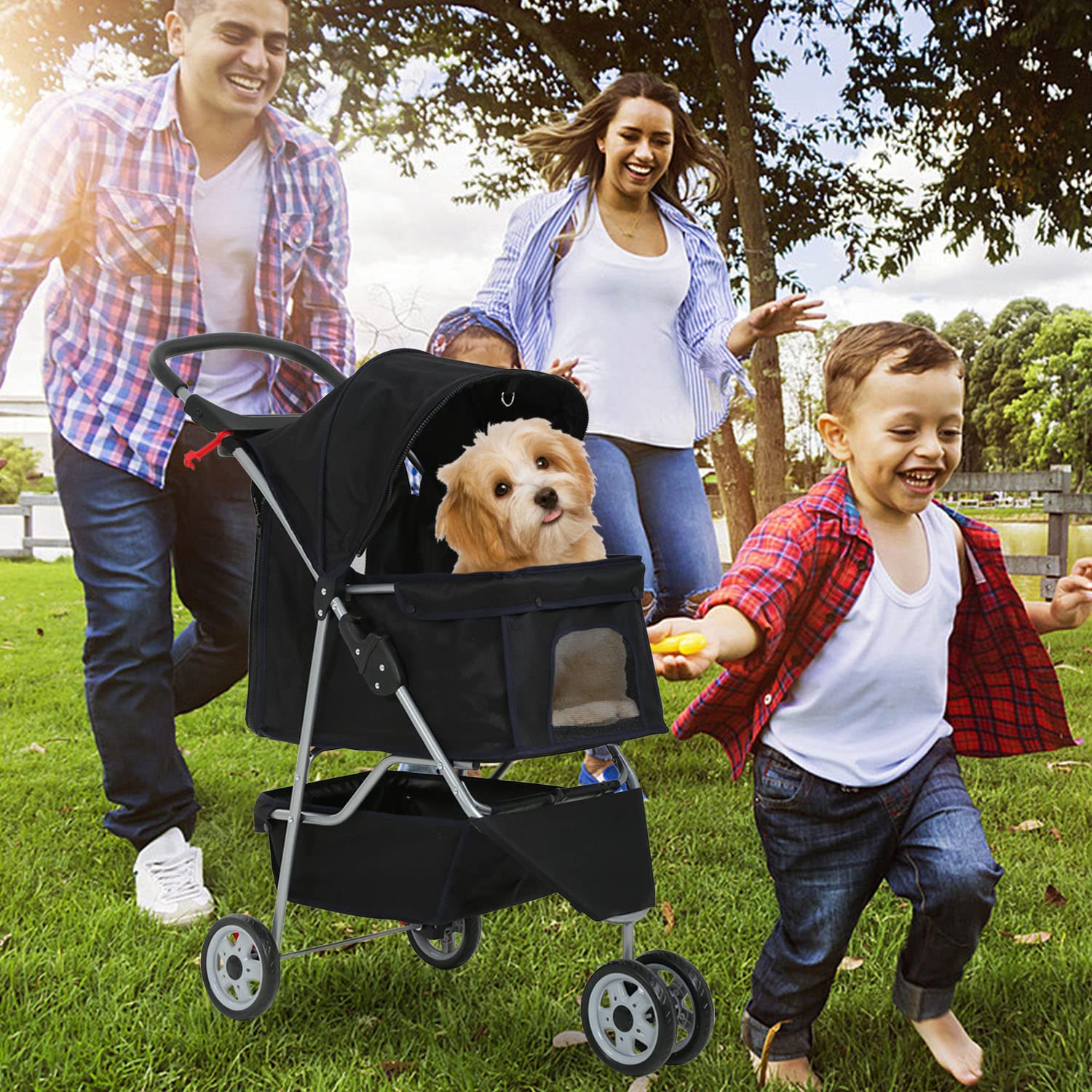 Paw Voyager Foldable Pet Stroller