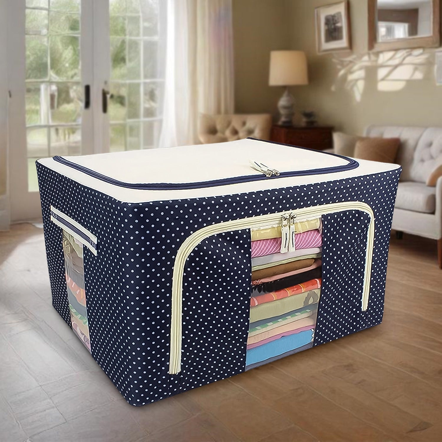 Foldable Steel Clothes Organizer Storage Bag