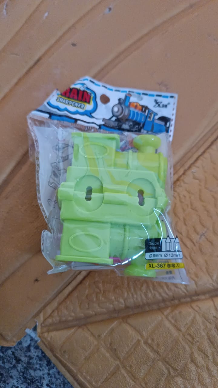 Train-Shaped Double Hole Sharpener