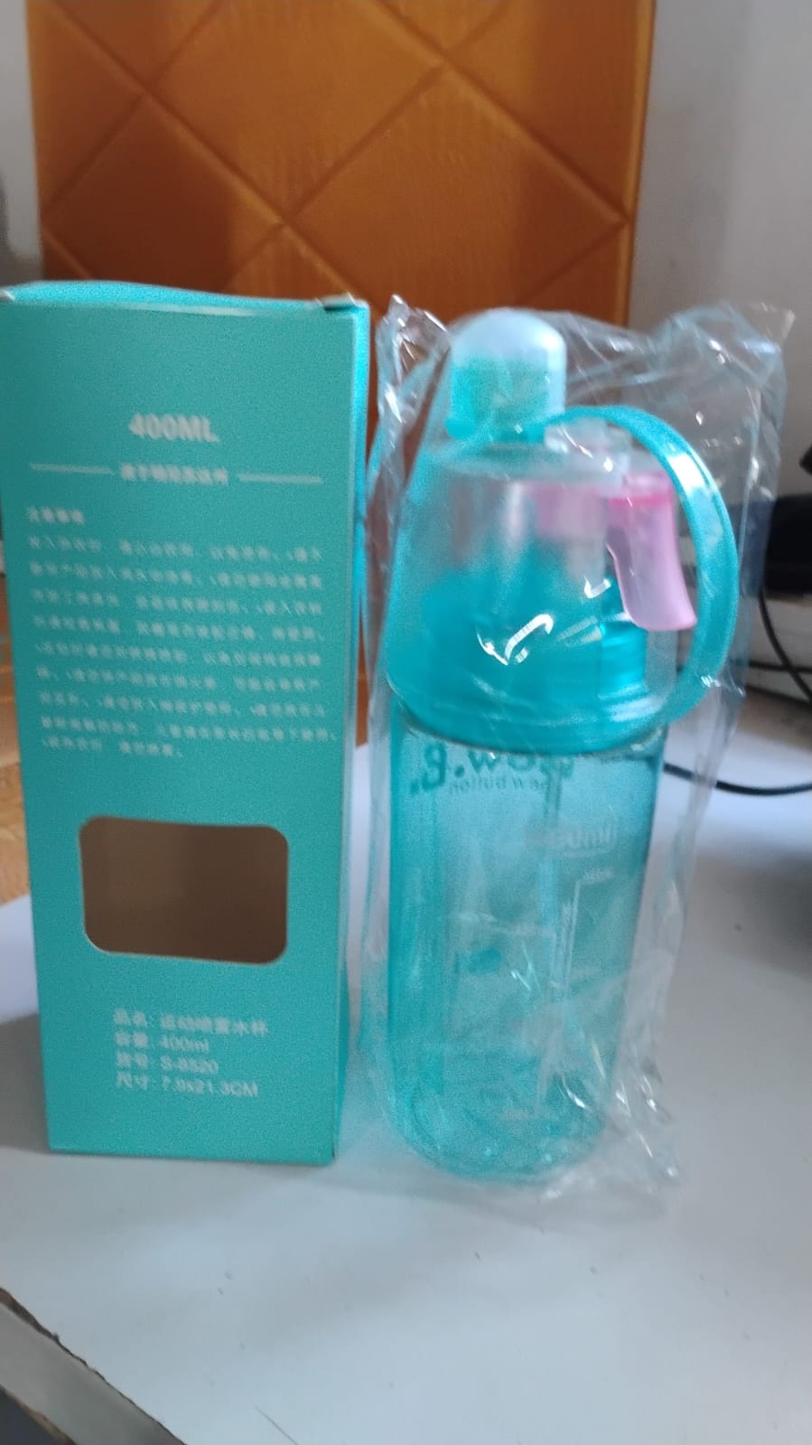 2-in-1 Mist Spray Water Bottle - 400ml
