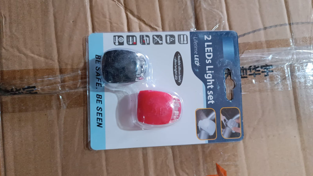 Silicone LED Bike Lights - Set of 2