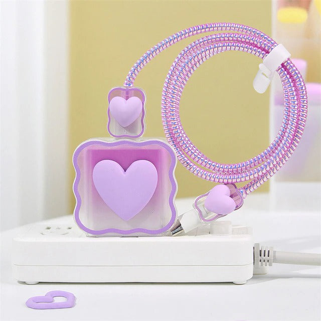 iPhone Charger Protector – Sweetheart Spark 'Purple'
