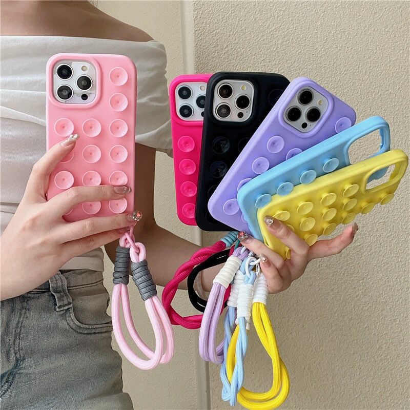 Bubblify – iPhone Mobile Cover 'Blue/Black/Pink'
