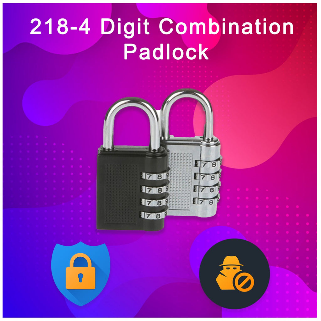 4-Digit Combination Padlock