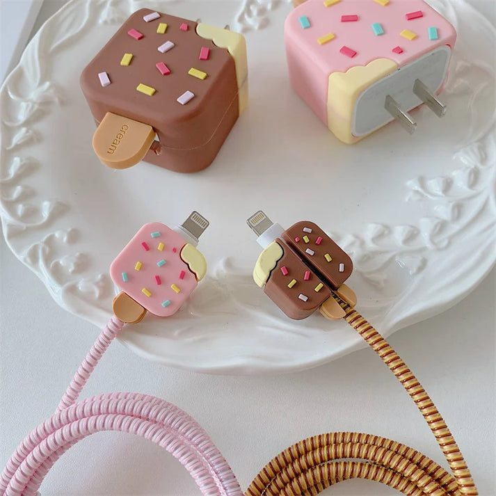 iPhone Charger Protector – Chocolate Icecream