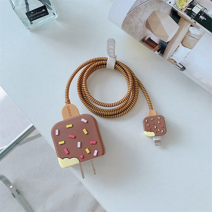 iPhone Charger Protector – Chocolate Icecream