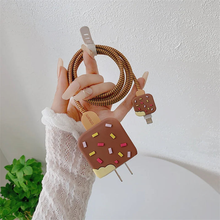 iPhone Charger Protector – Chocolate Icecream