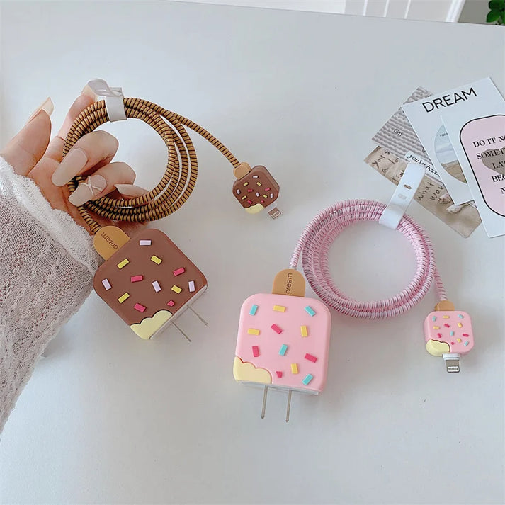 iPhone Charger Protector – Chocolate Icecream
