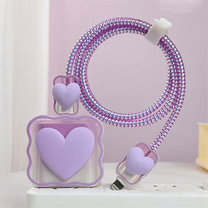 iPhone Charger Protector – Sweetheart Spark 'Purple'