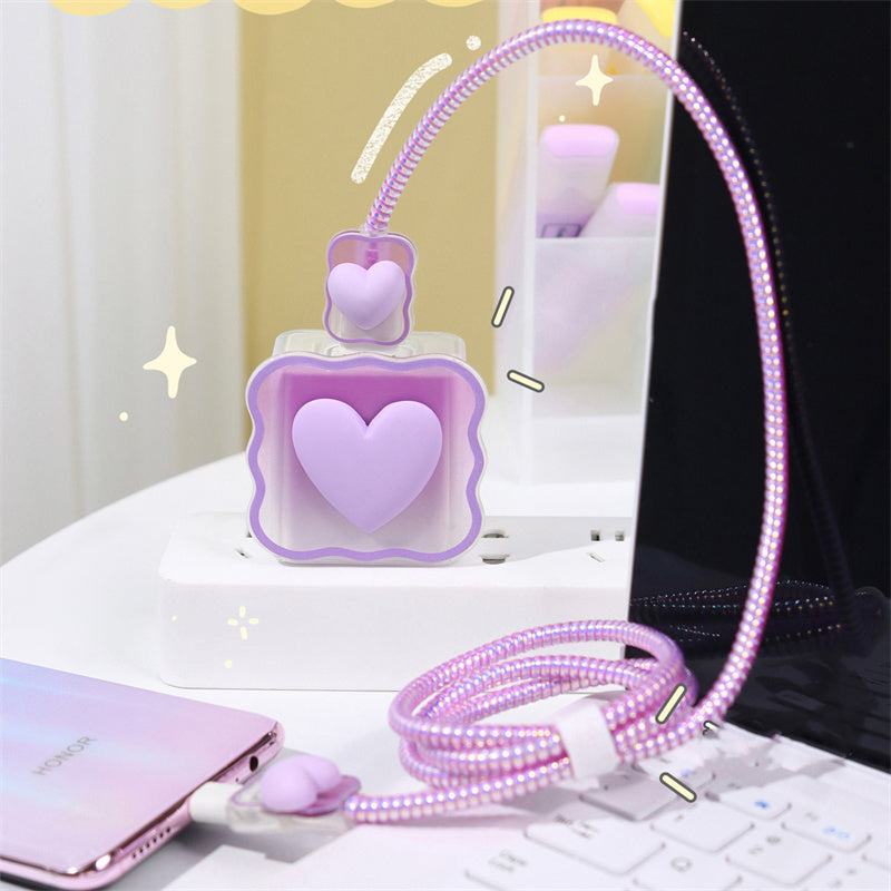 iPhone Charger Protector – Sweetheart Spark 'Purple'