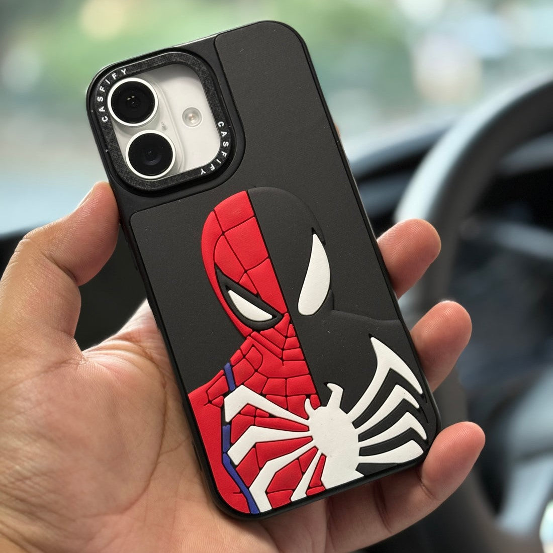 Split-Face 3D Spider - iPhone Mobile Case