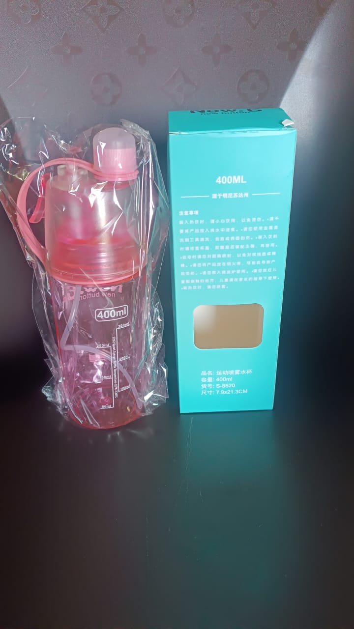 2-in-1 Mist Spray Water Bottle - 400ml