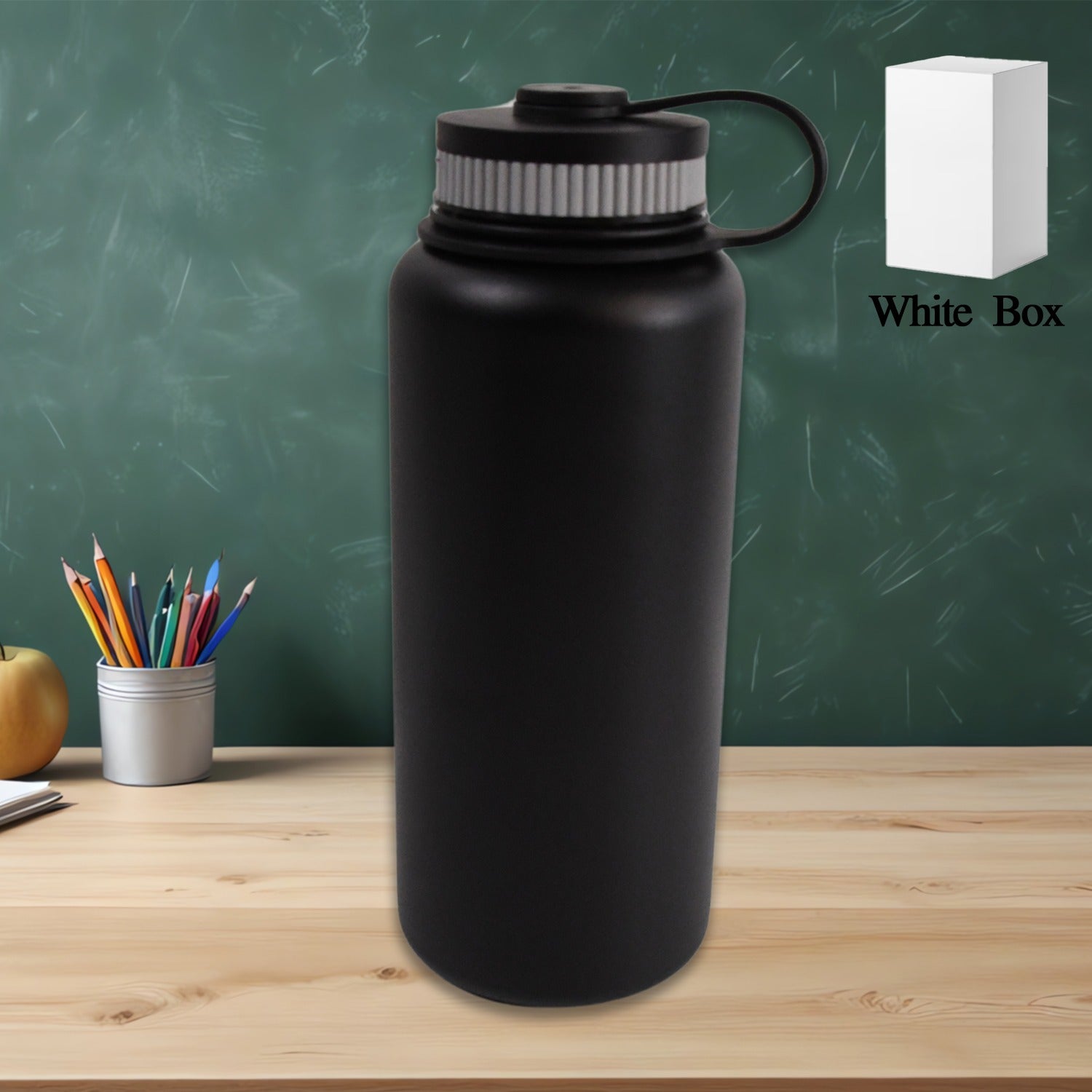 Stainless Steel Vacuum Bottle 'Mixed Color' - 1000ml