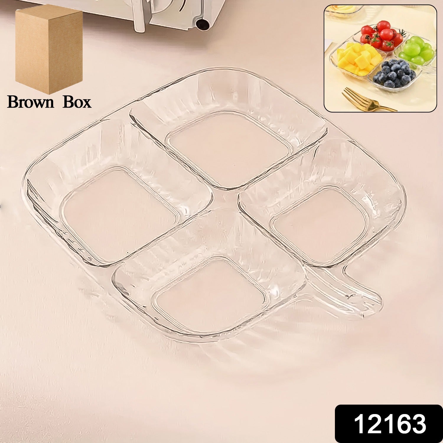 4-Compartment Serving Tray