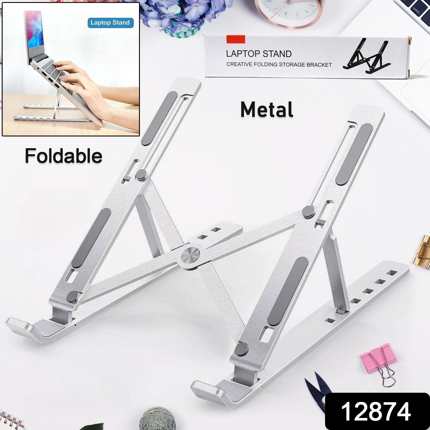Multi-Device Adjustable Metal Stand