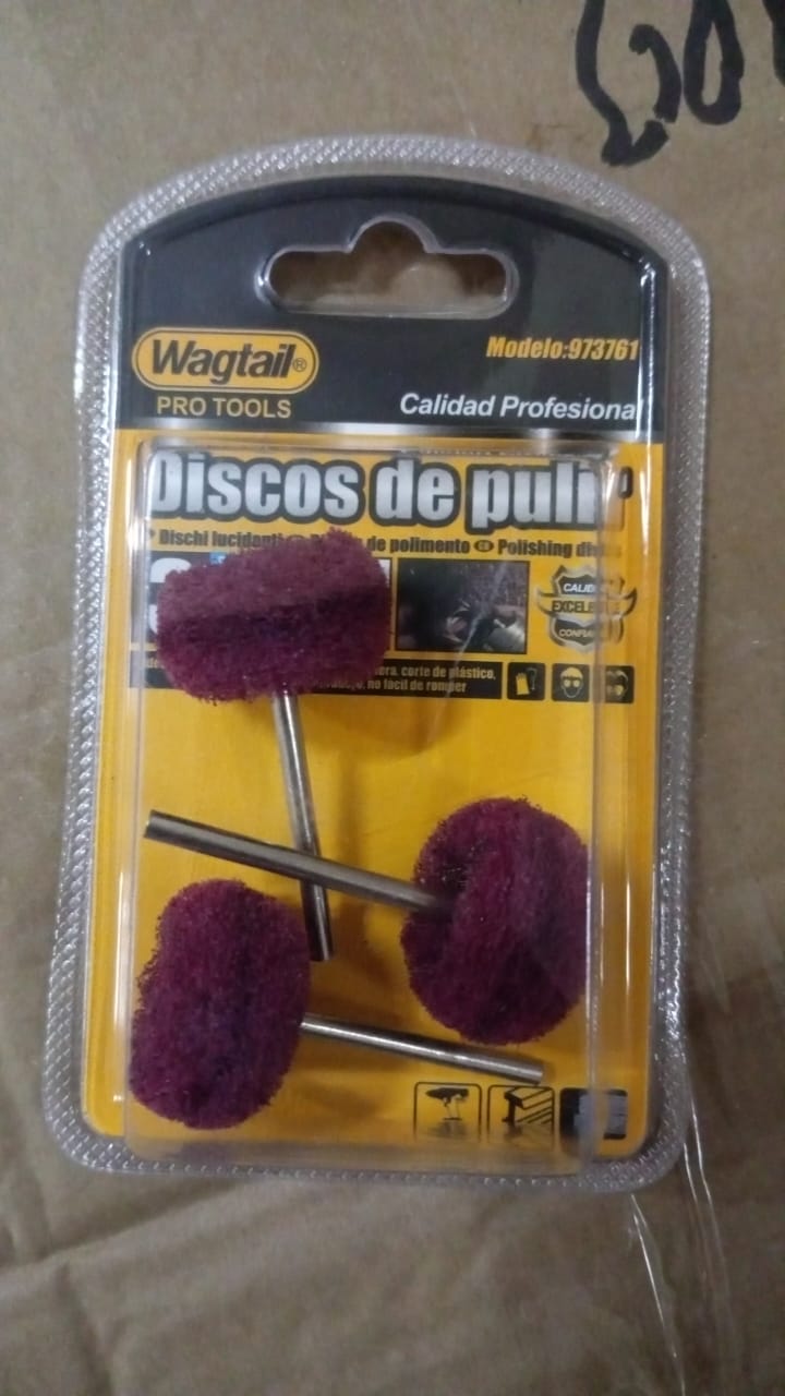Abrasive Buffing Polishing Wheels - Set of 3