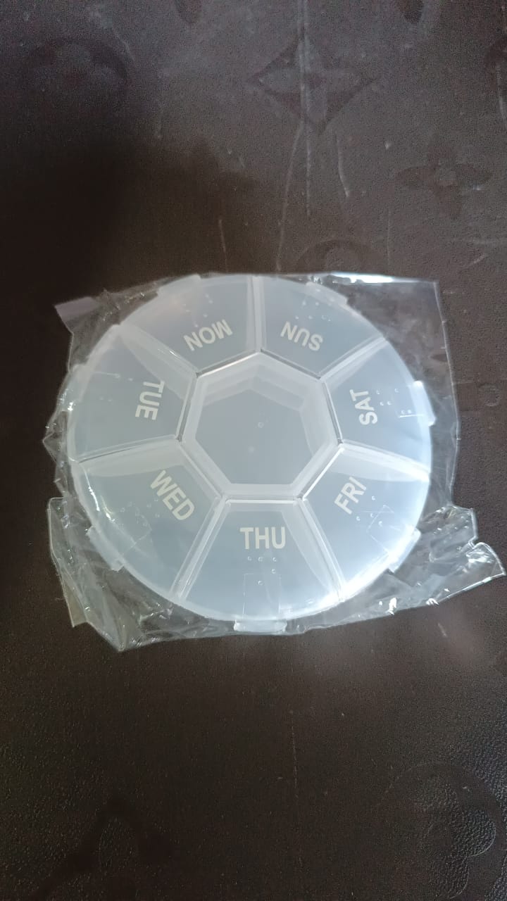 7-Sided Portable Pill Organizer
