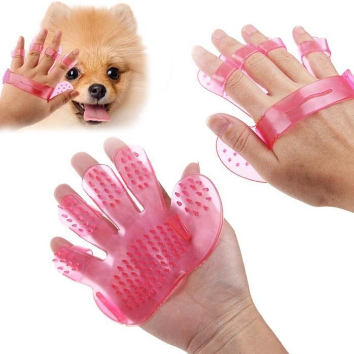 Rubber Pet Cleaning Glove Brush