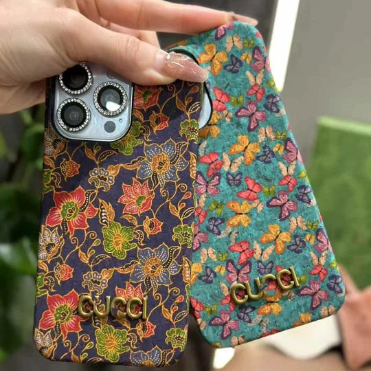 Gucci Luxe Floral Print iPhone Mobile Case