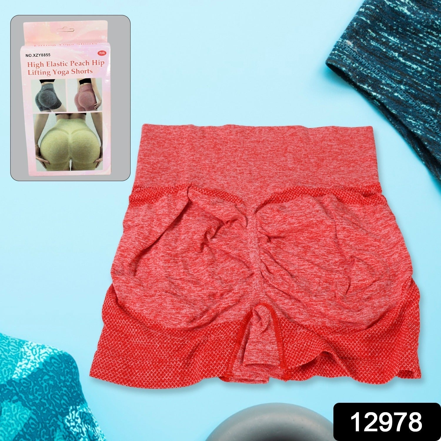 High-Elastic Peach Hip Shorts