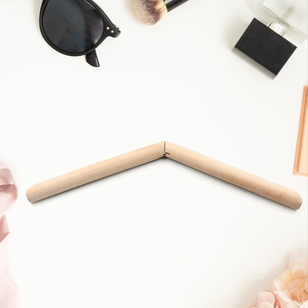 Wooden coat hangers for wardrobe