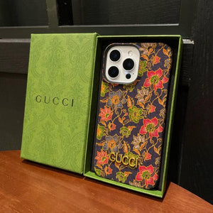 Gucci Luxe Floral Print iPhone Mobile Case