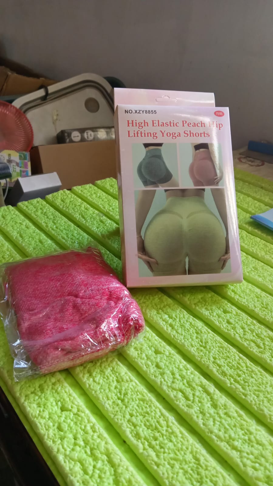 High-Elastic Peach Hip Shorts