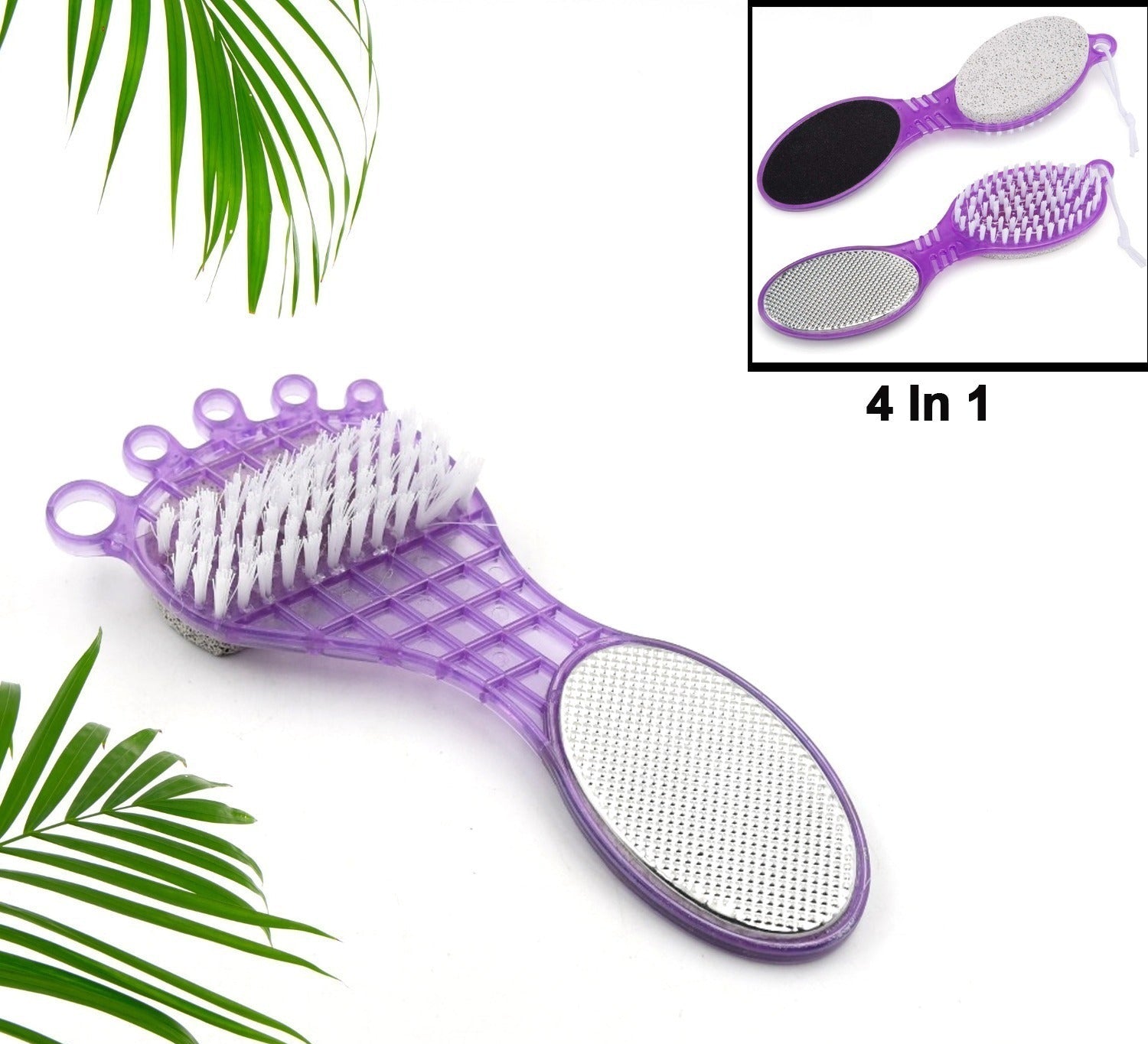 Pedicure tool with pumice stone and emery file