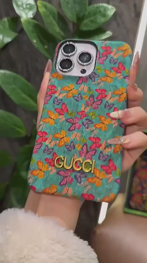 Gucci Luxe Floral Print iPhone Mobile Case