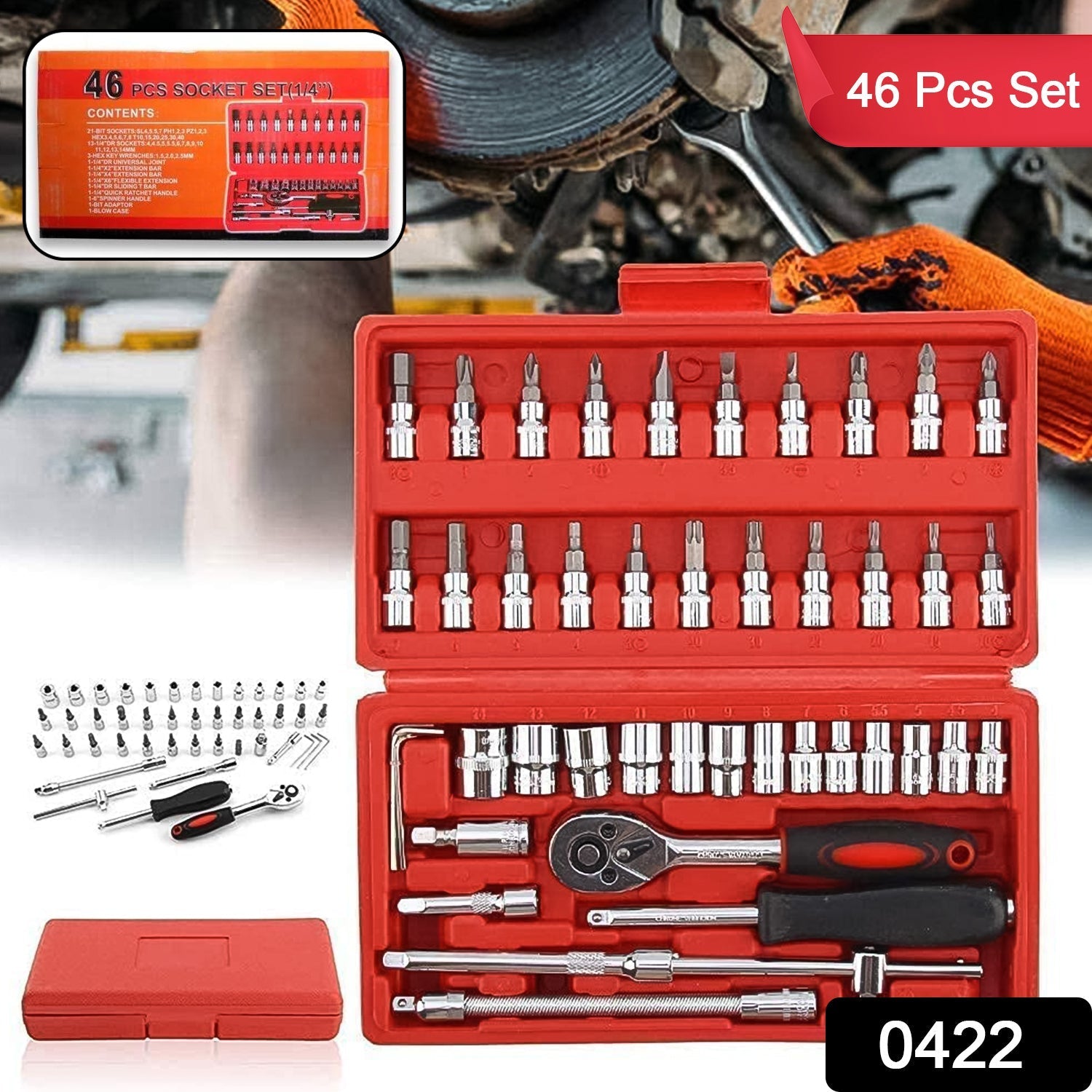 46-Combination Socket Repair Kit